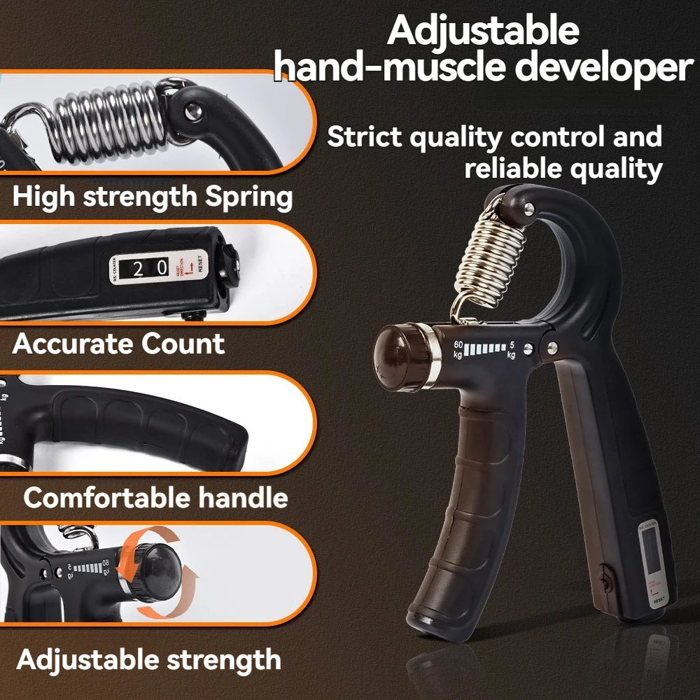 5-60kg Adjustable Hand Grip Strengthener